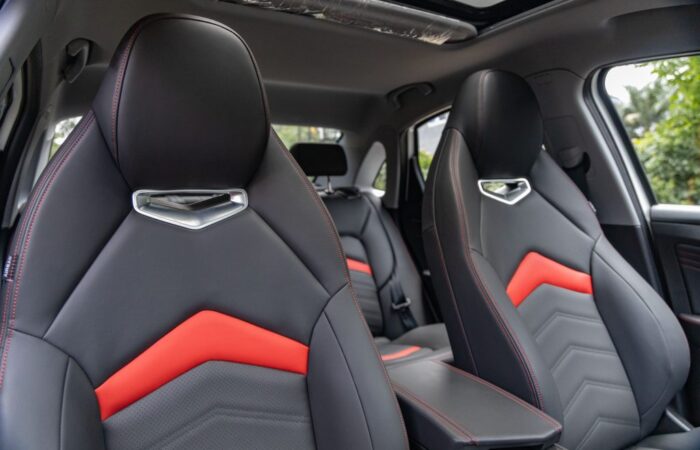 2024 Nord A3 interior rear seats, showcasing spacious legroom and premium materials